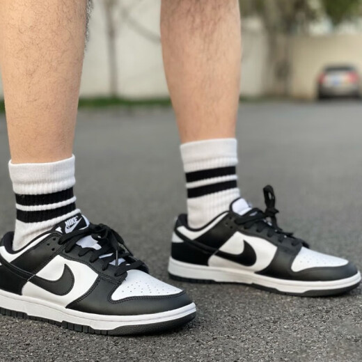 耐克（NIKE）【潮】Dunk Low板鞋男士新款黑白熊猫低帮运动耐磨防滑透气休闲鞋 DD1391-100 复古熊猫 42.5