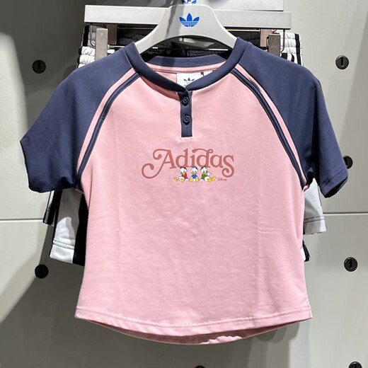 阿迪达斯 （adidas）三叶草短袖女装夏季新款户外运动短款时尚休闲圆领t恤 JP1429 M