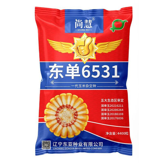 Princess Pomelo Wholesale Price Dongdan 6531 Corn Seeds Short Stem Large Double Cob Hybrid Lodging Resistant Seeds Complete Collection 440 in a bag 4400 in a bag + agent + yield increasing technology 4400 grains - only 761 pieces left