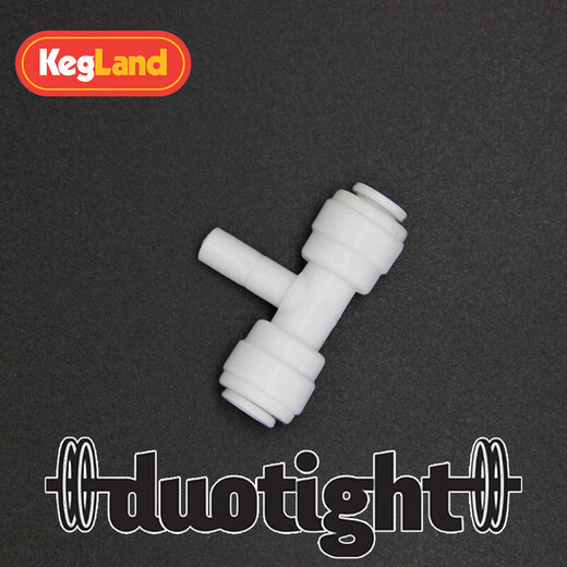 KEGLAND craft 6,5 mm a 1/4 conector rápido duotight doble sellado T en forma de T KL11976 KegLand