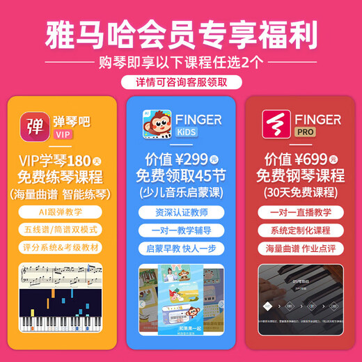 雅马哈P125A P225电钢琴88键重锤成人儿童初学弹唱便携智能数码电子钢琴 P125A黑+原装木架+单踏板