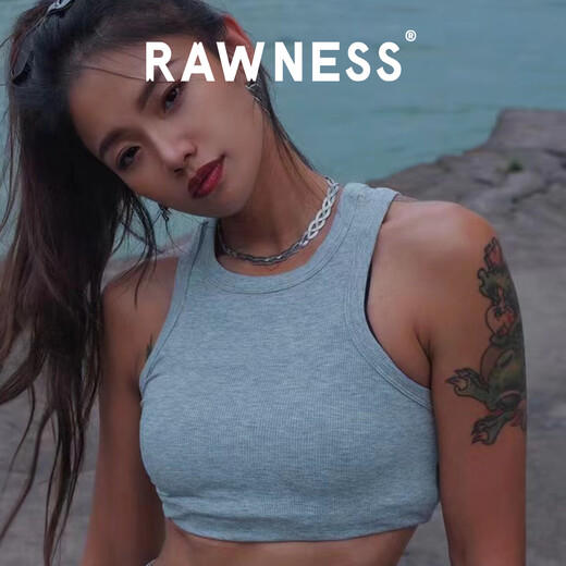 Rawness Italian double-stranded blade snake bone chain for women niche light luxury American clavicle chain ins cross necklace 3mm double-stranded/39cm gold