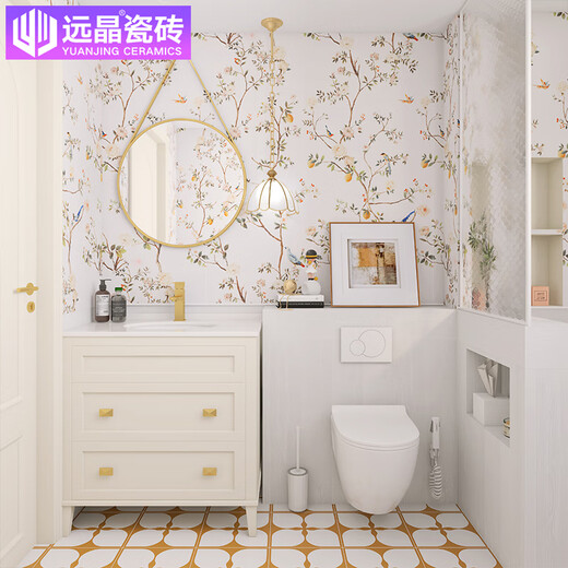 Yuanjing Black Wood Grain Brick Salle de bain en céramique Français rétro salon chambre à coucher carreaux de sol nanyang cuisine Guangdong M15910Z 150x800 mm
