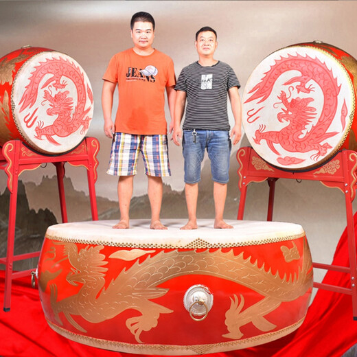Feiming de tambor de vaca vertical war tambor dragón tambor chino tambor rojo rendimiento adulto tambor de baile potencia tambor tambor diversos tamaños y estilos tambores personalizados