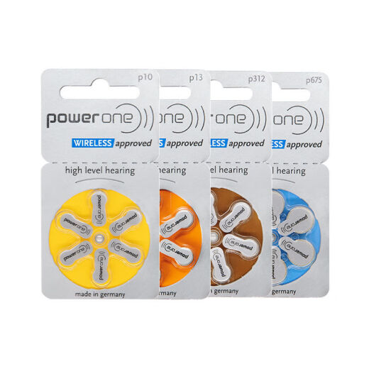 powerone助听器电池P10P13A312E675德国进口西门子峰力瑞声达专用 Powerone312【5板30颗】