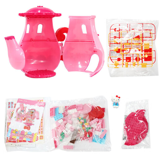 Qiji Katie Hello Kitty Enfants assemblés Blocs de construction Girls jouant des jouets pour enfants House Toys Cadeaux