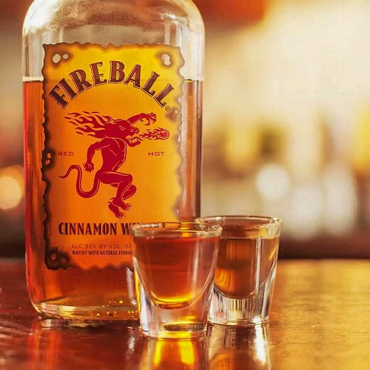 Fireball Cinnamon Whisky Fireball Cinammon Kanadische Whisky Spirituosen ausländischer Wein Feuerball Cinammon Fireball Cinammon 750 ml 1 Flasche