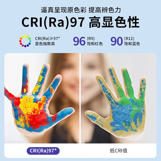 Bominshi full spectrum eye protection led ceiling lamp modern simple and atmospheric master bedroom lamp living room room whole house hall lamp full spectrum Ra 97 round 26W white light