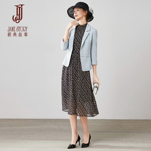 Classic Story (JANE STORY) Classic Story White Blazer 2025 Spring New Temperament Professional Slim Three-quarter Sleeve Suit High-End S02 White 2XL