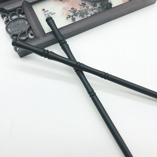 Timo Bamboo Wooden Hairpin Women's Ancient Style Hairpin Bundled Hairpin Simple Modern Wooden Hairpin Headgear Hanfu Hair Accessory Khaki