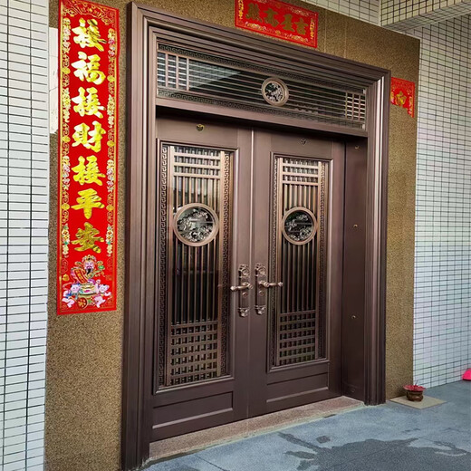 JRB Jiaruibao double-door Korean door single-door color entrance door rural light luxury community stainless steel fingerprint lock door security door style 1 per square