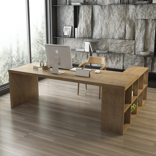 OSTRADAN solid wood boss desk designer creative single office computer desk office desk desk with drawer private customization contact customer service