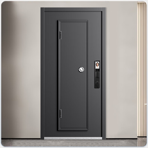 
OUDILE new ventilated 4-level anti-theft door entrance door + breathable door and window hidden and raised safety door + fingerprint smart lock Visible cat eye lock 2050*1050/2150*960