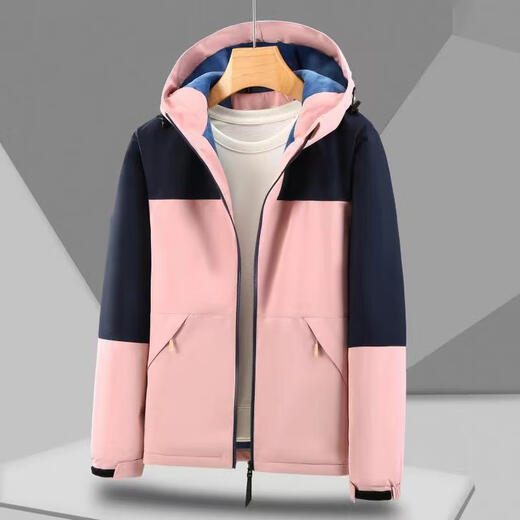 冲锋衣定制工作服印logo男女秋冬户外登山团体三合一加绒加厚外套 9901大牌同款一体加绒冲锋衣 XL
