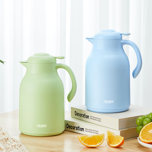 膳魔师（THERMOS）保温壶1480ml真空玻璃内胆暖水壶家用大容量热水瓶TEHA-1500G-CRM