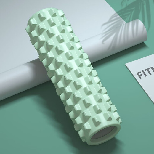 Ames Foam Roller Mace Yoga Supplies Foam Roller Muscle Relaxation Roller Shaft Massage Shaft Yoga Column 45cm Wolf Tooth Solid Mint Green