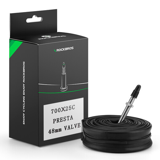 Rock Brothers (ROCKBROS) Rock Brothers bicycle inner tube road tire 700C American-French mouth butyl rubber inner tube 70028/32C French mouth 48L