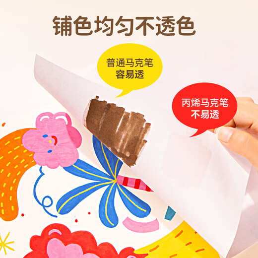 COLOYOU Marcador de acrílico Pen 12 Color para niños Pen a impermeabilización Pincida Doodle Diy Diabista Impermeable para el arte de regalos de regalos