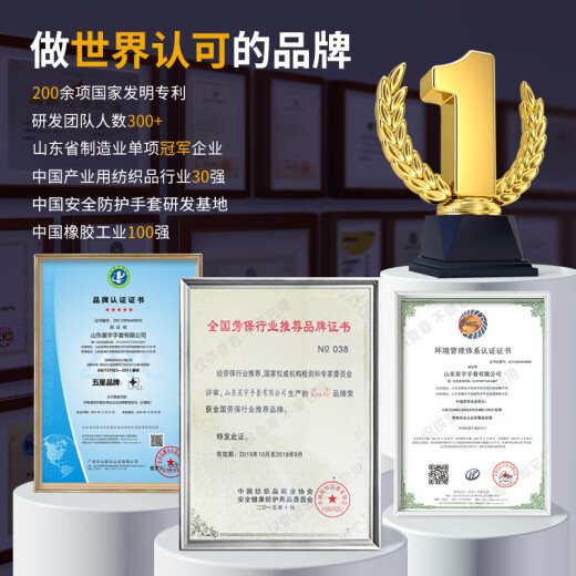 Guantes de protección laboral de Xingyu JOUNAIBAO A698 mismo estilo de látex semi montado en estilos Anti-slip y duradero sitio de construcción industrial Trabajo de construcción de carpintería Construcción de guantes protectores 12 pagos A698 L