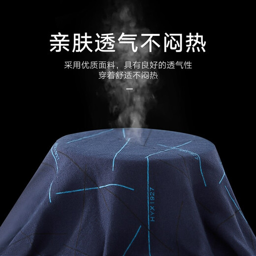 恒源祥内裤男新款男士四角裤棉质3A植物抑菌内档高弹新疆棉大码平角裤头 黑色+藏青+浅灰+深灰 4条 2XL (180) 【建议130-150斤】