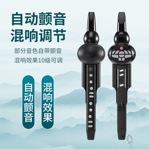 ENO伊诺电葫芦丝乐器大全H1国产品牌电萨克斯电笛中老年人电吹管乐器 H1电声葫芦丝黑色