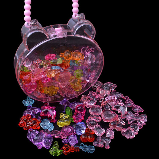 Yililuo Children's Toy Gemstone Beads Imitation Crystal Acrylic Pendant Irregular Ice Cube Treasure Diamond Prop Gift Gem 60g Randomly Packed