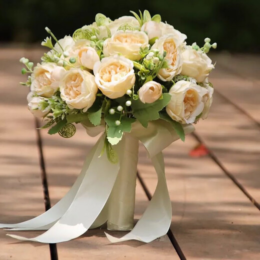 HAND Held Braut Hochzeit koreanischer Stil Hochzeitsblumenball Hochzeitsfoto Bouquet gefälschte Blumenbrautjungfern Foto Requisiten Bouquet Simulation Hauptbildstil