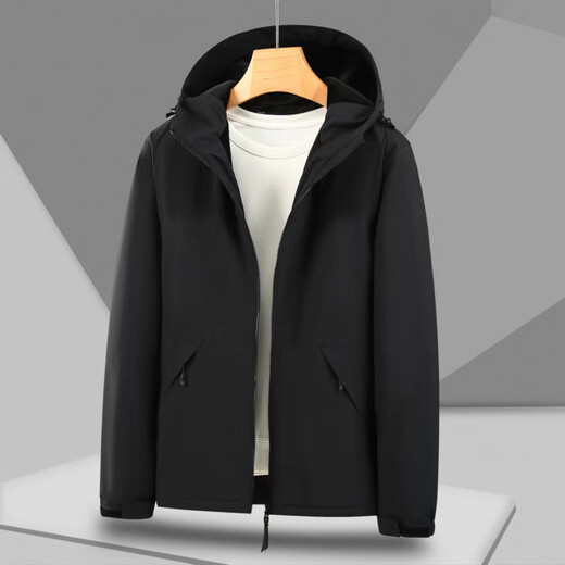 冲锋衣定制工作服印logo男女秋冬户外登山团体三合一加绒加厚外套 9901大牌同款一体加绒冲锋衣 XL