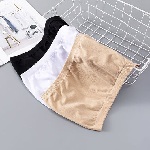 Xin Chen's anti-exposure tube top bra for women, student student's one-piece bra, thin bra, summer, white + white, 2 pieces, one size fits all, 80-140Jin Jin is equal to 0.5 kg