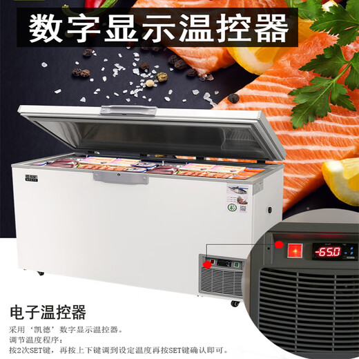 智星（ZX）超低温冷柜金枪鱼海鲜深冷超低温保存冰柜家用商用速冻冰箱卧式工业干冰科研实验室低温冰柜 695升(长1950*宽880*高940) -60度(-25度到-65度可调)