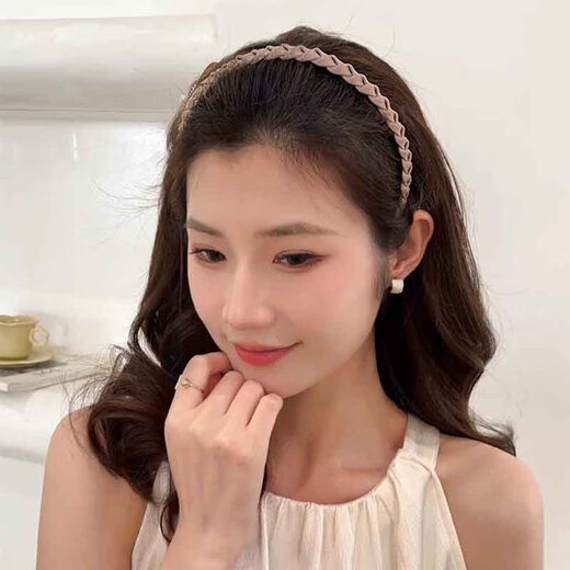 Bai Shilin Hair Bundle Hairband Women's 2025 New Face Wash Special Hair Pressure Headband Advanced Sensing Teeth Anti-Slip Broken Hair Hairpin Headwear Black