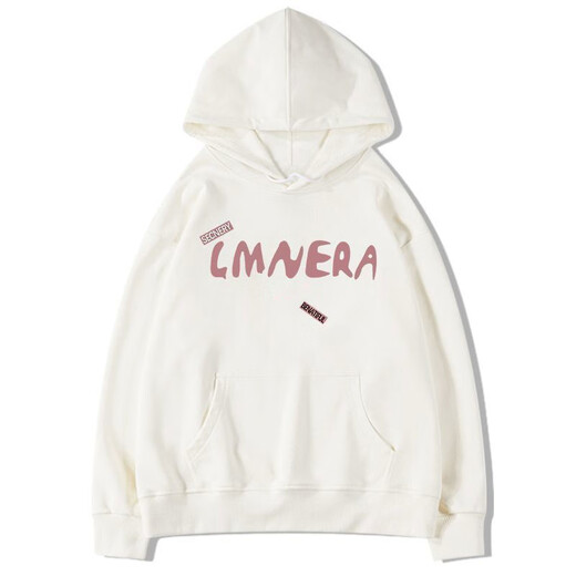 Cantu Korean style lazy hooded sweatshirt women's autumn and winter velvet warm long-sleeved tops casual loose cover pp jacket white gray velvet L Recommended 100Jin Jin is equal to 0.5kg to 120Jin Jin is equal to 0.5kg