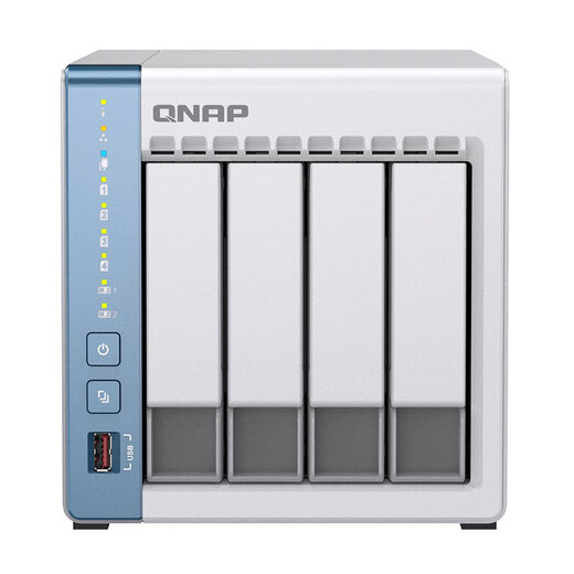 威联通（QNAP）TS-464C 8G内存四盘位家庭云四核心网络存储服务器NAS TS-464CW+企业盘（8T*2）