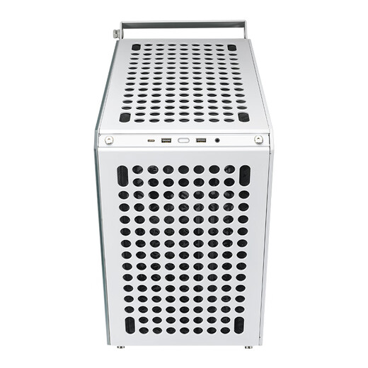 酷冷至尊(CoolerMaster)Qube酷方500 白 EATX中塔电脑台式机箱 自由拼装/280散热水冷/钢玻侧板/7硬盘位