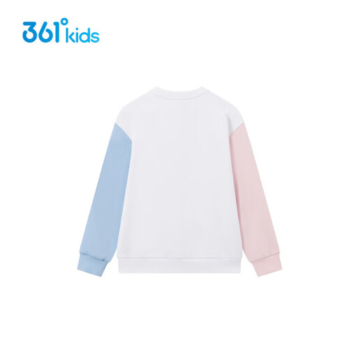 361 Children's Clothing 2023 Winter Mid- to large-sized children's warm and thickened pullover sweatshirt white 140