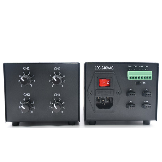 Industrial camera LED light source brightness regulator 24V analog digital four-channel machine vision light source controller 2-channel analog controller APA-25W 24V