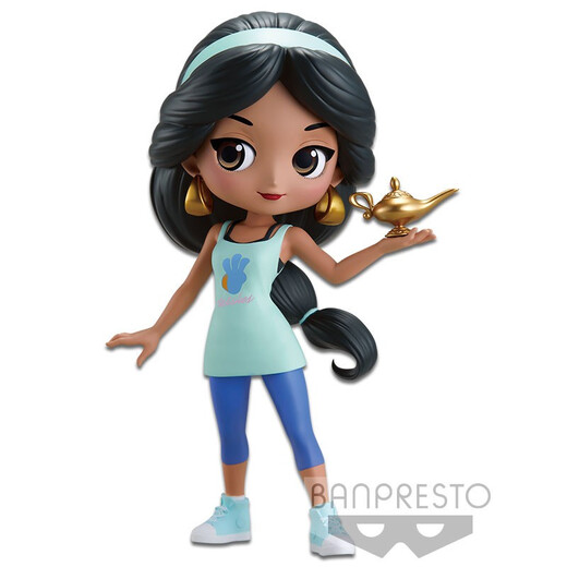 
Bandai Qposket dolls Glasses Factory Princess Frozen Figure Model Doll Ornaments Jasmine Casual Clothing (B)16823