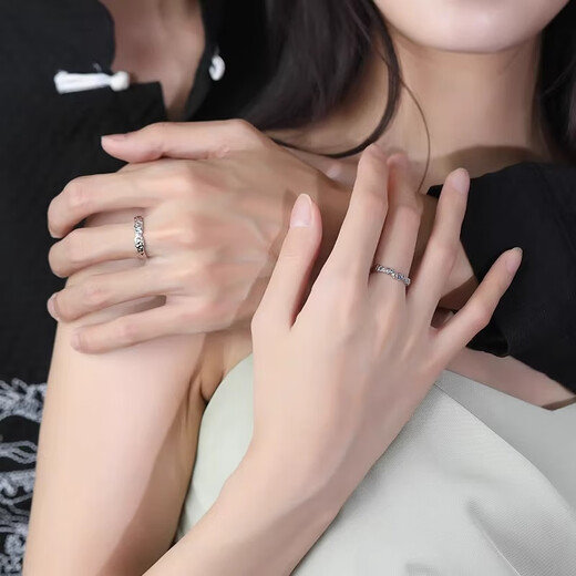 BOEAY Nanjixing Couple Ring Couple Ring Men's Sterling Silver Ring Women's Boy Zhong Jiujiu Marriage Proposal Pair Qicang Shipment 999 Silver Nanjixing Couple Ring