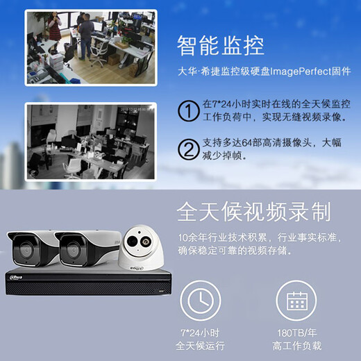 dahua大华监控硬盘希捷SATA接口3.5英寸机械硬盘 安防录像机摄像头存储专用 16TB监控级硬盘 三年换新