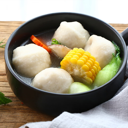 
Haixin [59 yuan optional 5 pieces] Upgrade Lock Fresh Series Fish Balls Shrimp Slippers Beef Balls Hot Pot Combination Fujian Specialty Skewers Tender Fish Balls (200g)