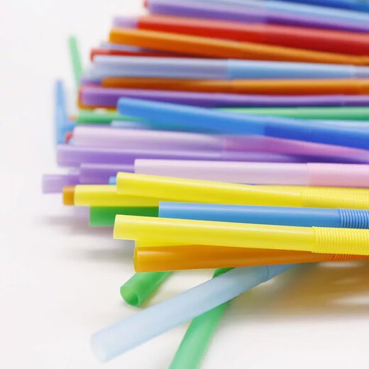 Lan Yin Disposable Straws Colorful Art Elbow Handmade Food Grade Plastic Household Drinking Stars 100 Count - Colorful Art Straws - 26cm Quantity x 1