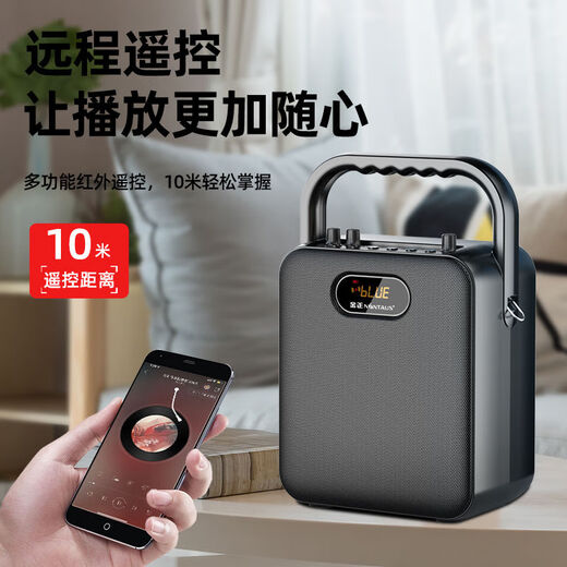 Kim Jong S18 Audio Bluetooth-Lautsprecher tragbarer großer Bandesquadrat-Tanzverstärker All-in-One-Heim-Heim-KTV Sang klein K. Song Mikrofon Handheld Stall Subwoofer Flaggschiff-Version [Dual Ladet Telefonmikrofon kann die Sprache ändern]
