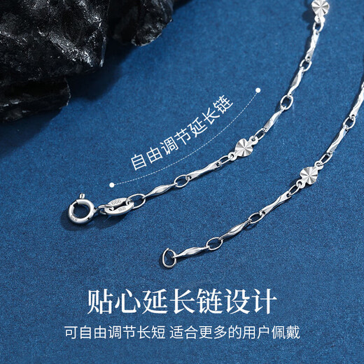 Zhenshang Silber Chinese Gold Mosamstone Anhänger Silber Halskette Dame Geburtstagsgeschenk für Freundin Frau Mutter Mutter Mutter