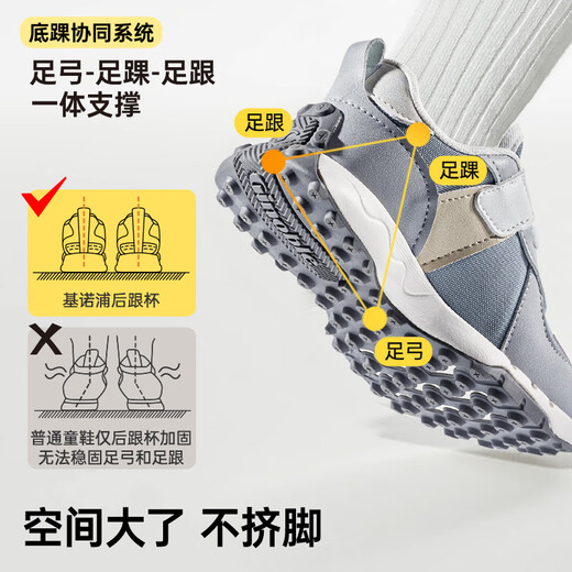 Ginoble toddler shoes 1-5 year old boys and girls shoes 25 years spring replica time functional shoes GW1713 feather white/vress white