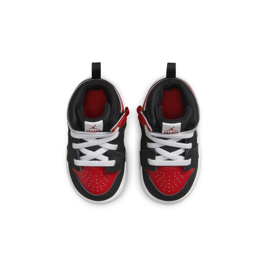 耐克（NIKE）Jordan官方耐克乔丹男女童婴童运动鞋易穿脱宝宝中帮缓震FQ1283 006黑/大学红/白 23.5