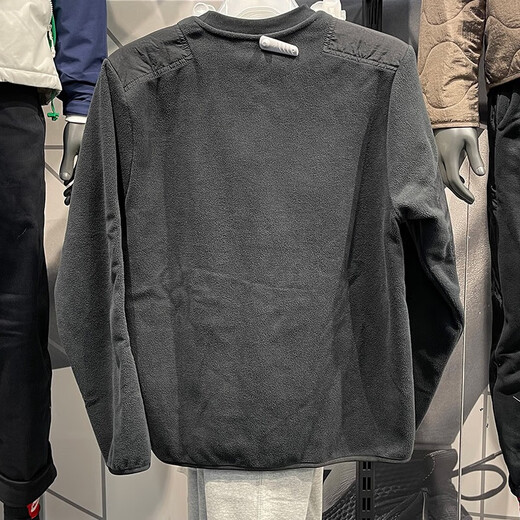 耐克（Nike）卫衣男装2025春季新款外套摇粒绒保暖运动服时尚圆领休闲套头衫 DD4855-010黑色 L