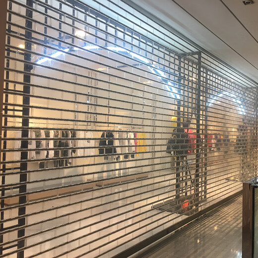 Warehouse workshop shop shop crystal rolling shutter door customization Quick lift automatic induction rolling shutter door customization light gray