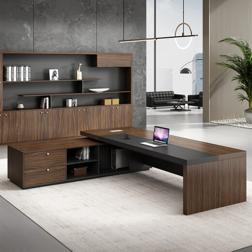 Manzun Boss Desk Office Leadership Executive Desk Modern Simple Manager Supervisor Desk and Chair 2000*800