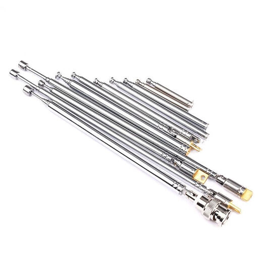 DZYJ FM radio walkie-talkie audio telescopic rod antenna BNC7-114 signal gain universal stretch antenna white please consult customer service for quotation for large quantities 44-36 peach wood remote control telescopic rod antenna