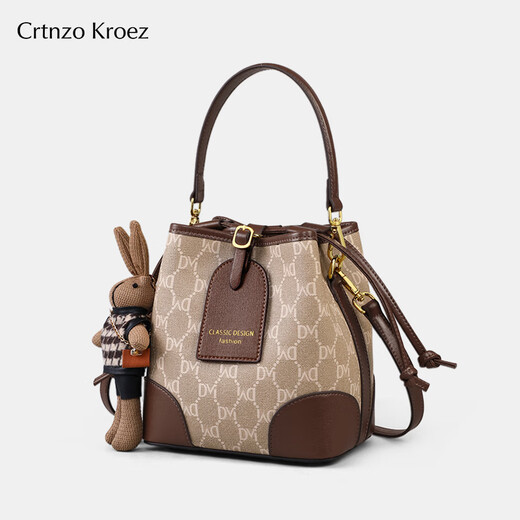 CRTNZO KROEZ Light Luxury Bags Women's Bags 2026 New Bucket Bag Women's Crossbody Bag New Year's Valentine's Day Birthday Gift Practical Khaki - Light Luxury Gifts for Girlfriends Wife Girlfriends Birthday Gifts Practical